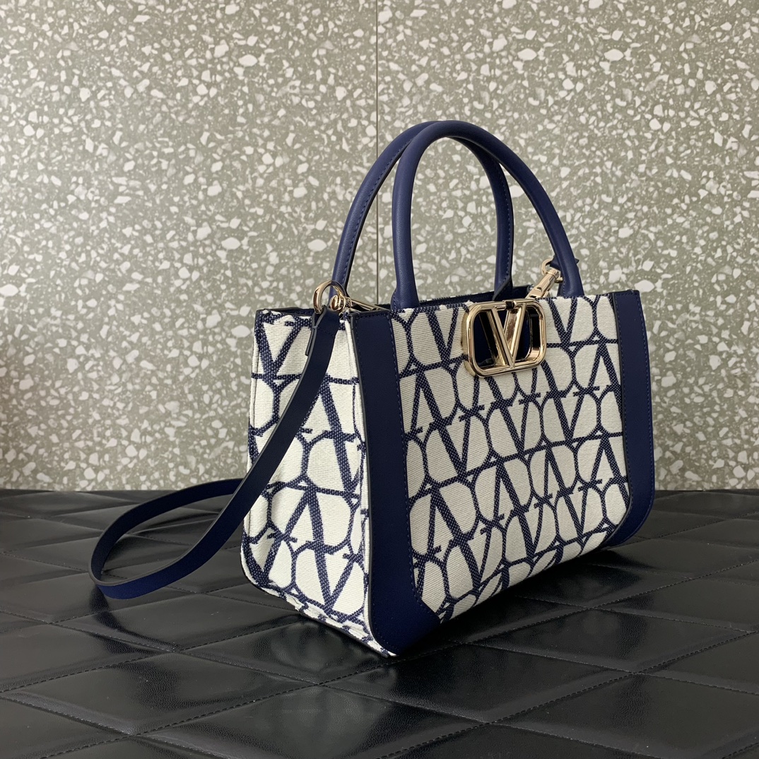 Valentino Garavani VLogo Signature Handbag in Toile Iconographe